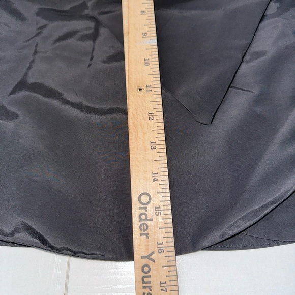 FARM RIO Tafeta Mini Skirt Size XS Black NWT Bow Cocktail Mini Holiday CLASSY - Picture 8 of 9